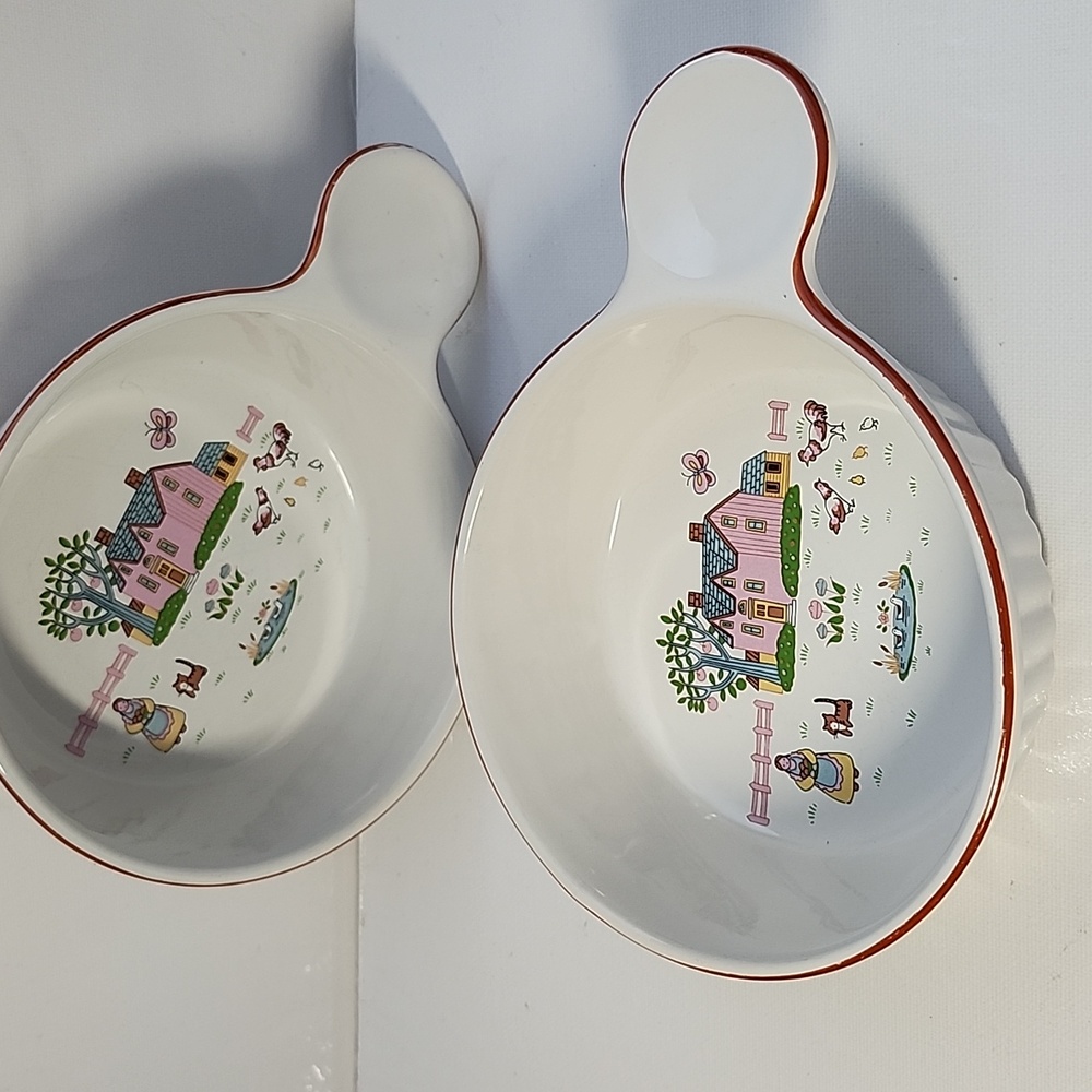 Vintage country house Japan crabs it bowl